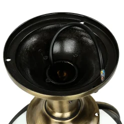 Premium Sockellampe Außen aus echtem Messing Antik