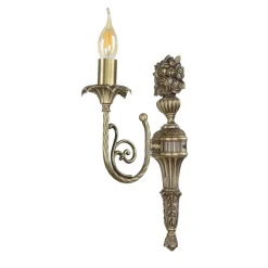 Premium Wandlampe Echt-Messing in Bronze Klassisch