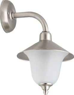 Premium Wandleuchte ANDROS Nickel Rustikal Außen