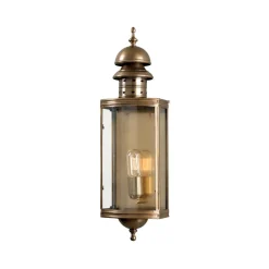 Premium Wandleuchte Außen Messing IP44 Vintage