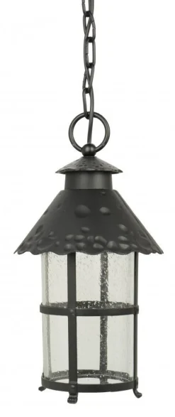 Regenfeste Hängelampe Rustikal Aluminium Glas E27