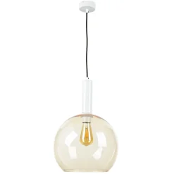 Retro Hängelampe in Bernstein LYSITOS Esstisch E27