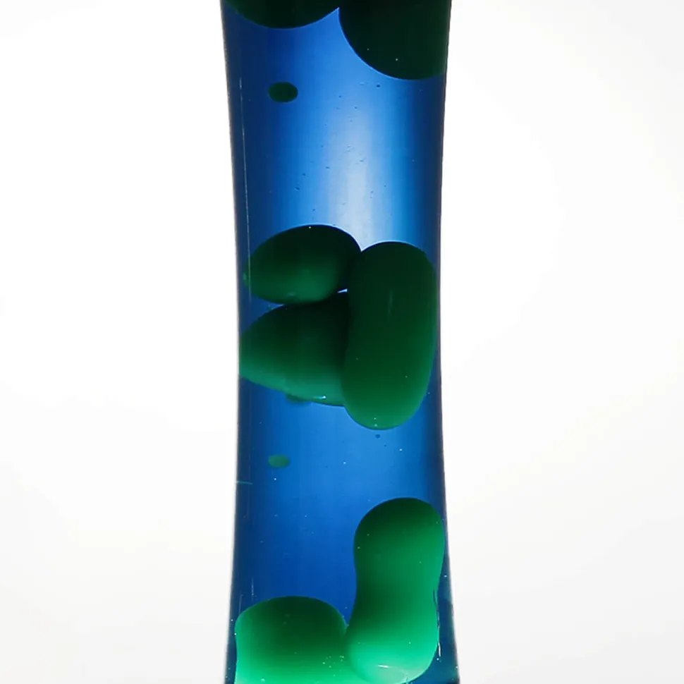Retro Lavalampe Blau Grün 39cm stimmungsvoll SANDRO
