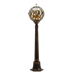 Retro Wegeleuchte Außen in Schwarz Kupfer KAIRO