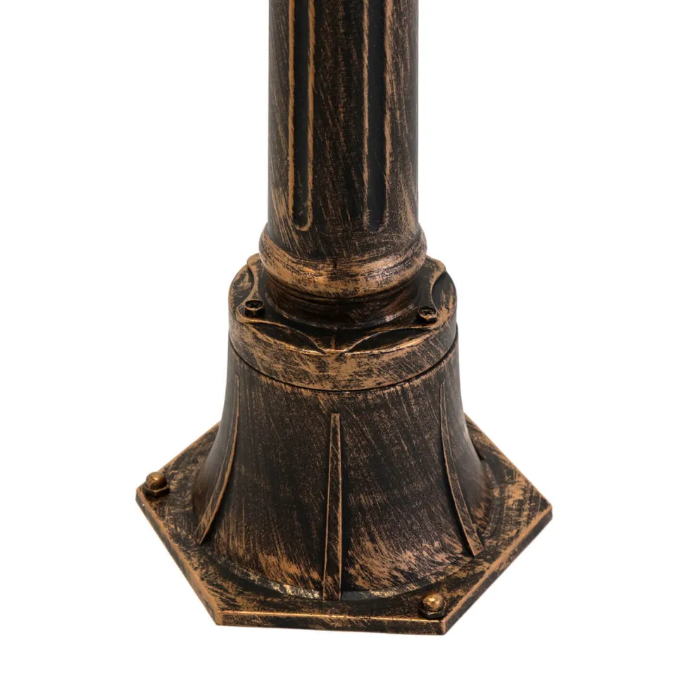 Retro Wegeleuchte Außen in Schwarz Kupfer KAIRO