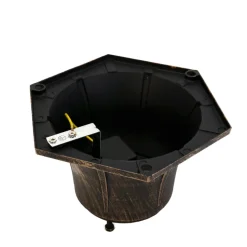 Retro Wegeleuchte Außen in Schwarz Kupfer KAIRO