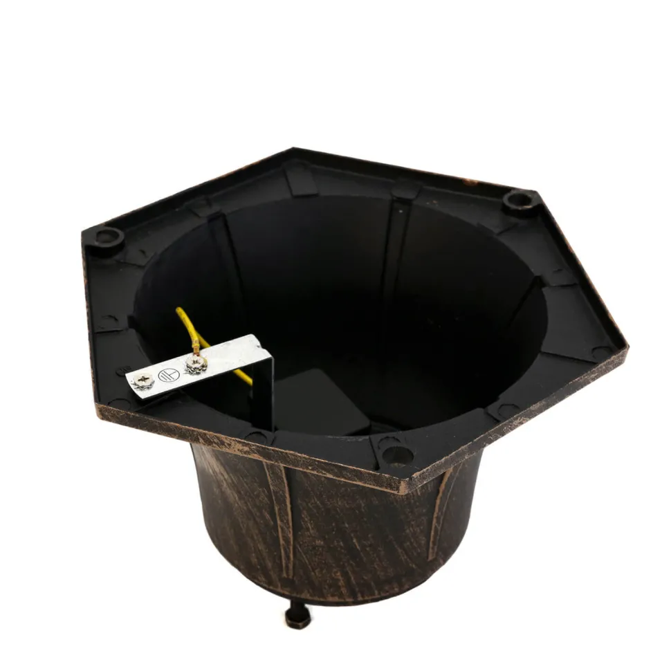 Retro Wegeleuchte Außen in Schwarz Kupfer KAIRO