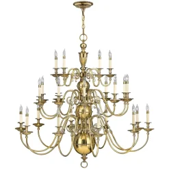 Riesen Kronleuchter Messing massiv Barock Ø123cm