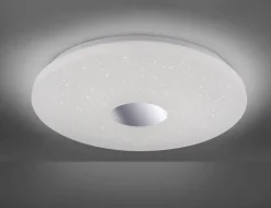 Romantische LED Deckenlampe Sternenhimmel IP44 in Chrom