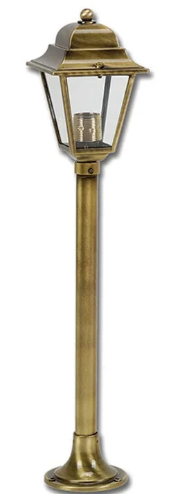 Rostfreie Wegbeleuchtung Garten Messing H:86cm