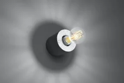 Runde Betonlampe Wand Ø10cm klein für E27 Wandleuchte