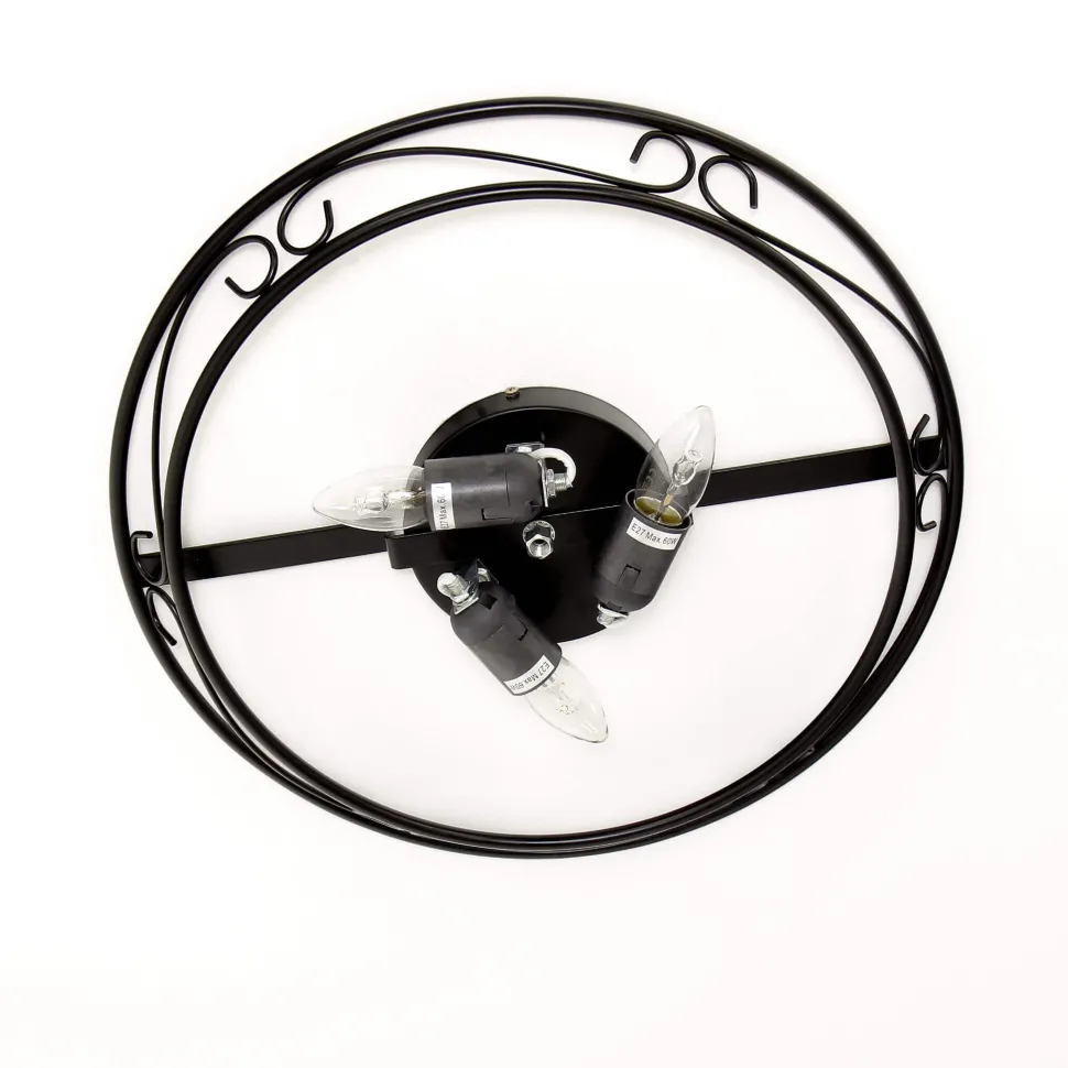 Runde Deckenlampe Rustikal Ø47cm Glas ATHEN