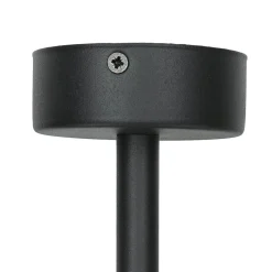 Runde Deckenlampe Stoffschirm in Petrol E27 Ø40 cm