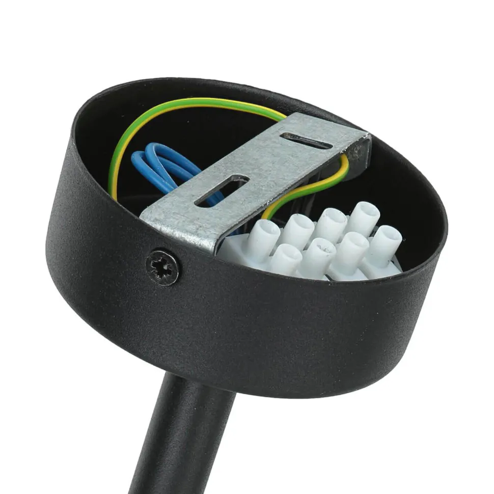 Runde Deckenlampe Stoffschirm in Petrol E27 Ø40 cm