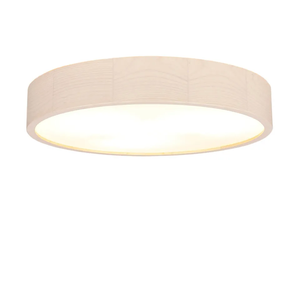 Runde Deckenleuchte ARBARO Holz Modern Wohnzimmer