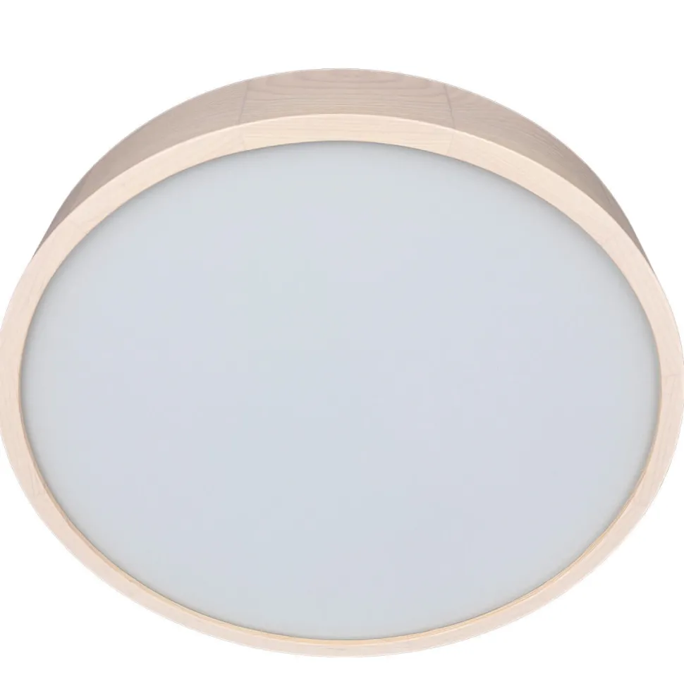 Runde Deckenleuchte ARBARO Holz Modern Wohnzimmer