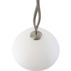 Runde Hängelampe Glas Metall Ø45 cm E27 gemütlich