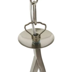 Runde Hängelampe Glas Metall Ø45 cm E27 gemütlich