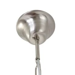 Runde Hängelampe Glas Metall Ø45 cm E27 gemütlich