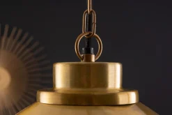 Runde Hängelampe Industrial Metall Ø43 cm E27 in Gold