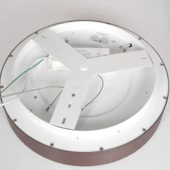 Runde LED Deckenlampe in Bronze Weiß Ø30 cm stilvoll