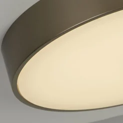 Runde LED Deckenlampe in Bronze Metall B:25 cm 676 lm