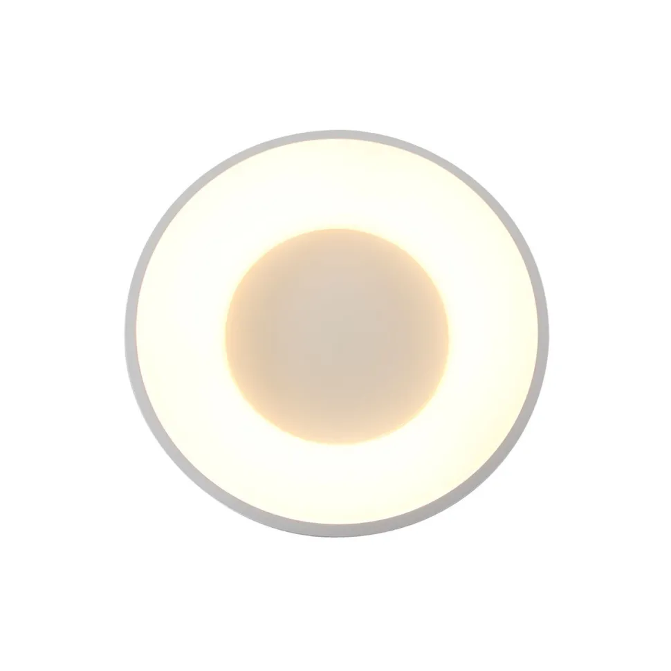 Runde LED Deckenlampe Weiß Ø38 cm 30 W 2700 K blendarm