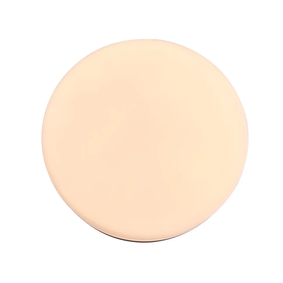 Runde LED Deckenleuchte Glas Metall IP44 Ø24 cm 18 W