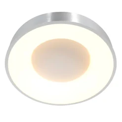 Runde LED Deckenleuchte in Silber Weiß Ø38 cm 2700 K