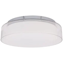 Runde LED Deckenleuchte Metall Glas Ø35cm 4000K