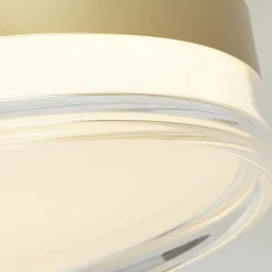 Runde LED Deckenleuchte Metall in Gold Ø40 cm 1850 lm