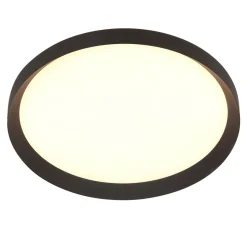Runde LED Deckenleuchte Schwarz Weiß 2700 K Ø50 cm