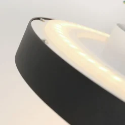 Runde LED Deckenleuchte Schwarz Weiß 2700 K Ø50 cm