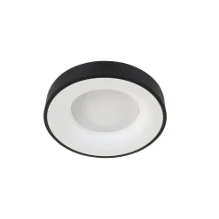 Runde LED Deckenleuchte Schwarz Weiß Ø38 cm 30 W 2700 K
