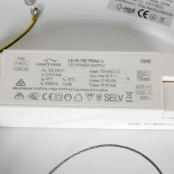 Runde LED Deckenleuchte Schwarz Weiß Ø38 cm 30 W 2700 K