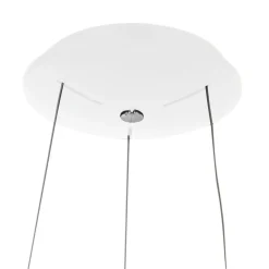 Runde LED Hängelampe Weiß Ø48 cm 2700 K 30 W wohnlich