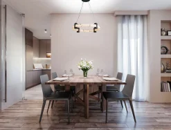 Runde LED Pendelleuchte Metall Harz Ring B:60,5 cm 29 W