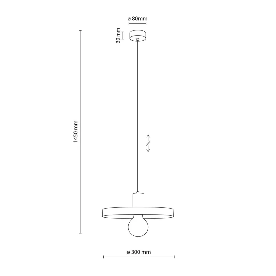 Runde Pendelleuchte E27 Ø30 cm Vintage Braun Ziegelrot