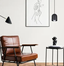 Runde Pendelleuchte Metall Schwarz E27 Ø11 cm Loft