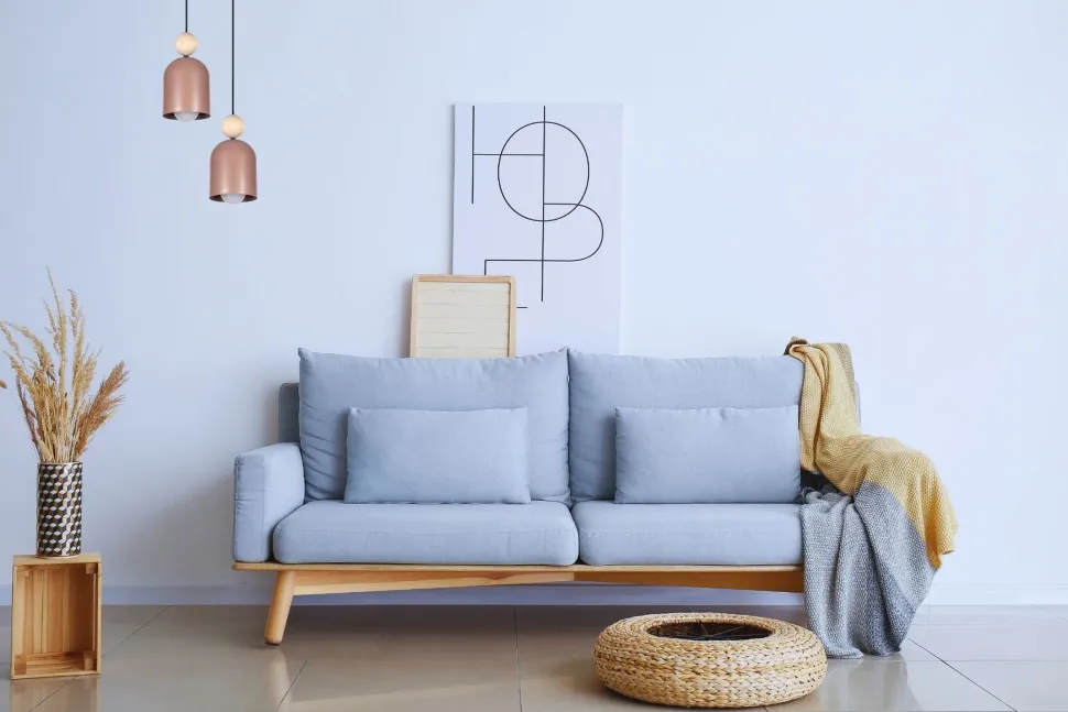 Runde Pendelleuchte Pink Metall Holz 2-flmg E27 Ø21 cm