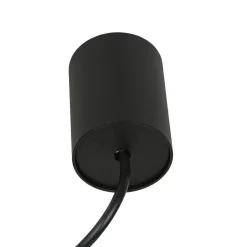 Runde Pendelleuchte Schwarz Ø11 cm GU10 Metall Modern