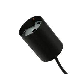 Runde Pendelleuchte Schwarz Ø11 cm GU10 Metall Modern