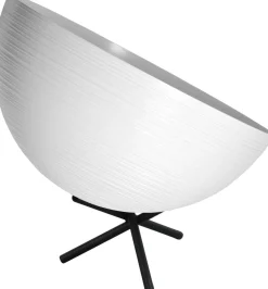 Runde Tischleuchte E27 CASCO in Schwarz