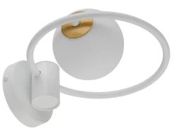 Runde Wandlampe Metall Glasschirm blendarm G9 Modern