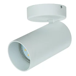 Runder Deckenspot Weiß klein H:13cm kompakt GU10