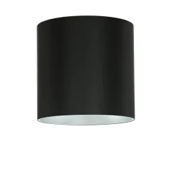 Runder Deckenstrahler in Schwarz Silber Ø12,7cm