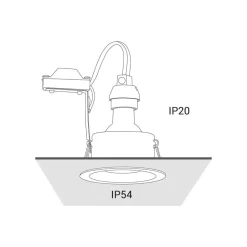 Runder Einbauspot Aluminium Ø8,5cm kompakt TEAGAN