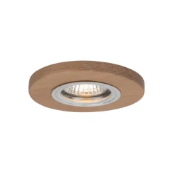 Runder Einbauspot in Eiche Ø10cm mit LED flexibel