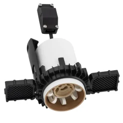 Runder Einbaustrahler in Weiß Gold Metall GU10 B:5,5 cm