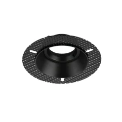 Runder Einbaustrahler Metall Glas Ø8,5 cm IP65 Schwarz